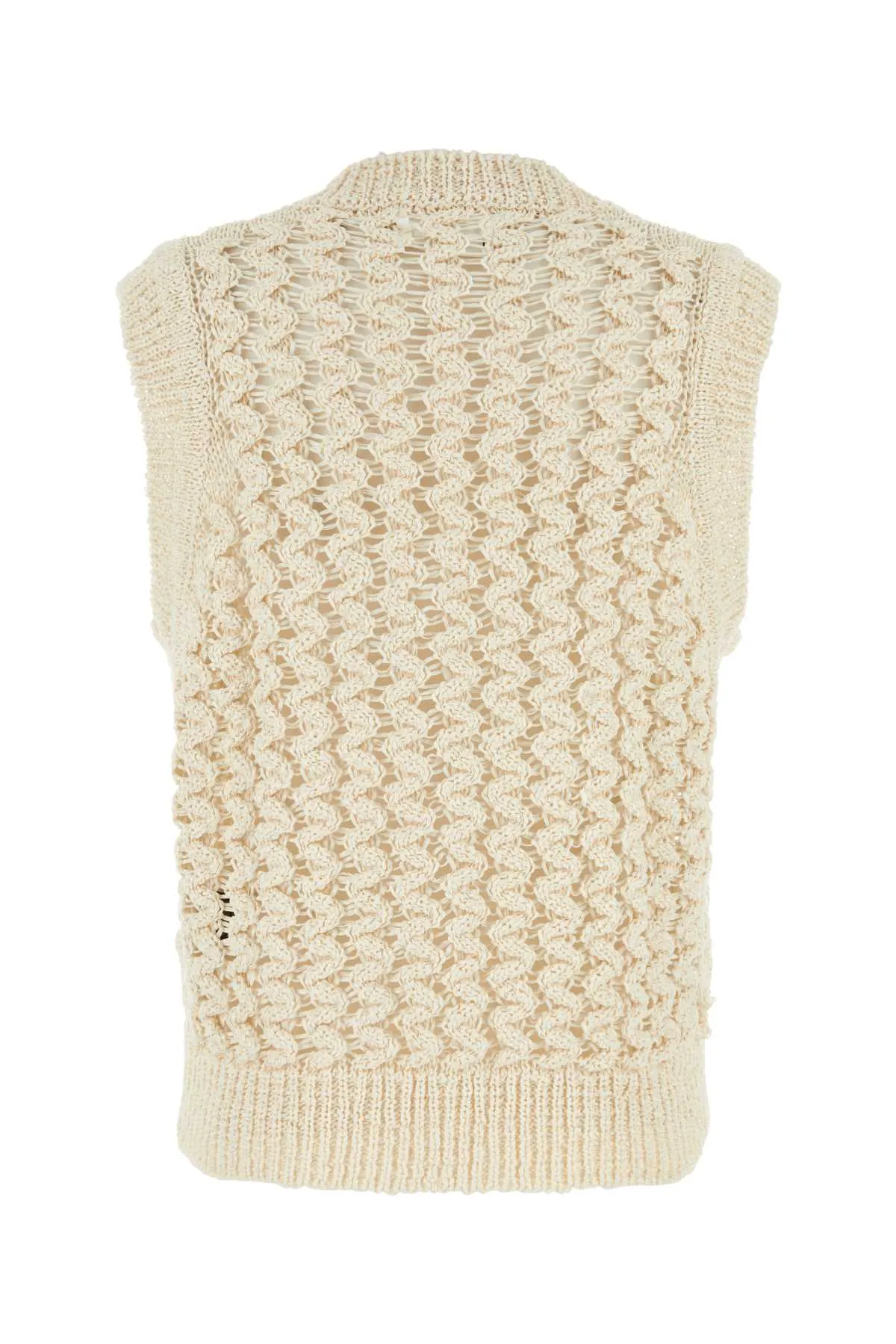 Isabel Marant Ivory Cotton Blend Fynn Vest