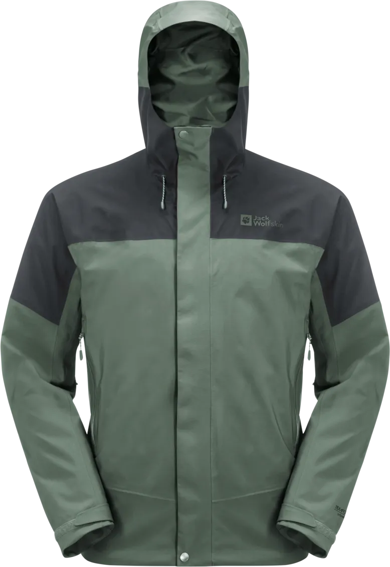 Jack Wolfskin Men's Kammweg 2-Layer Jacket Hedge Green | Buy Jack Wolfskin Men's Kammweg 2-Layer Jacket Hedge Green he