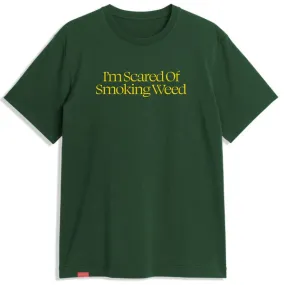 Jacuzzi Unlimited Skateboards Scared Weed T-Shirt Dark Green