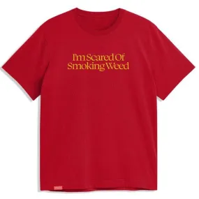 Jacuzzi Unlimited Skateboards Scared Weed T-Shirt Sport Scarlet Red