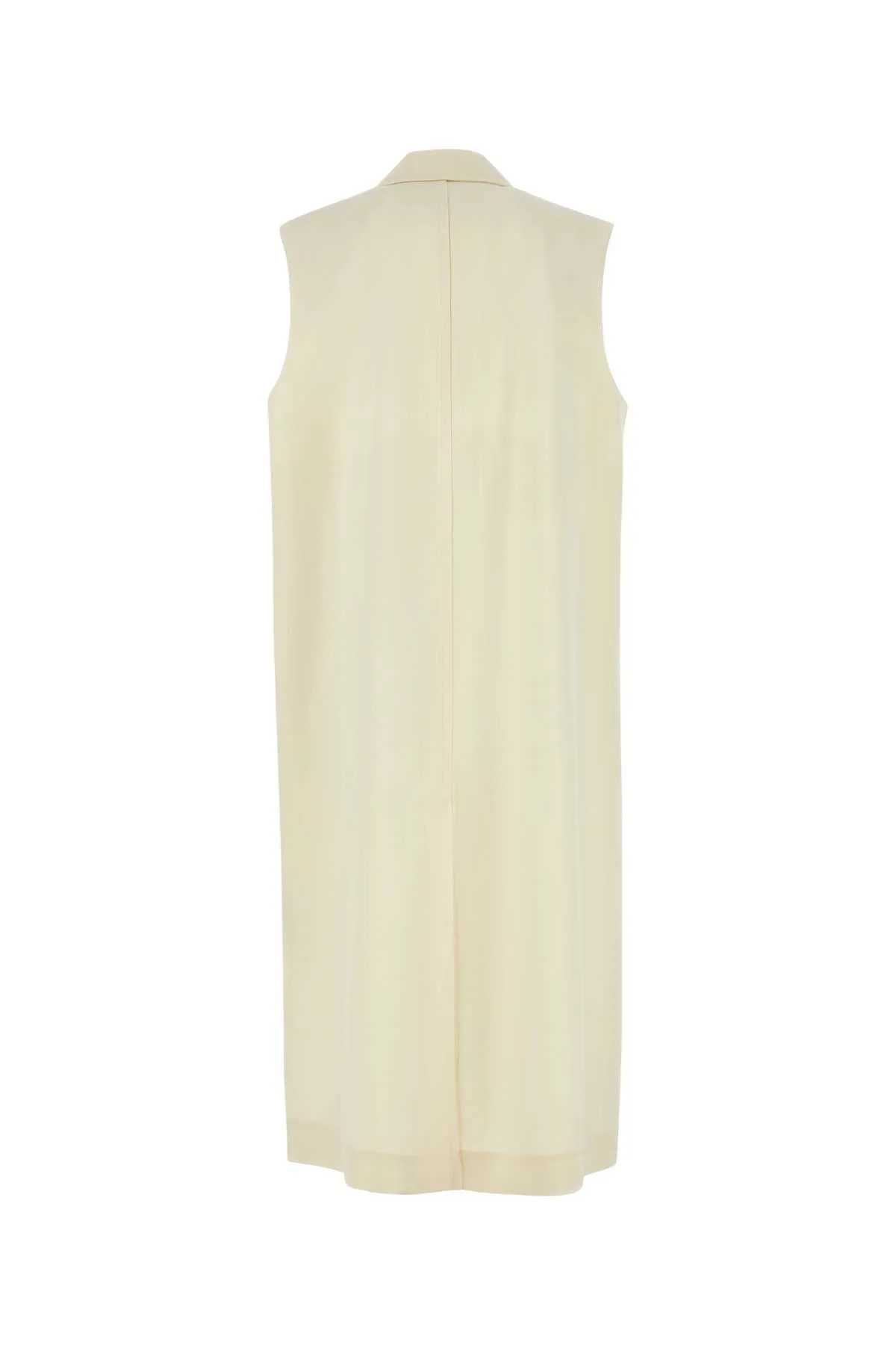 Jil Sander Ivory Viscose Blend Vest