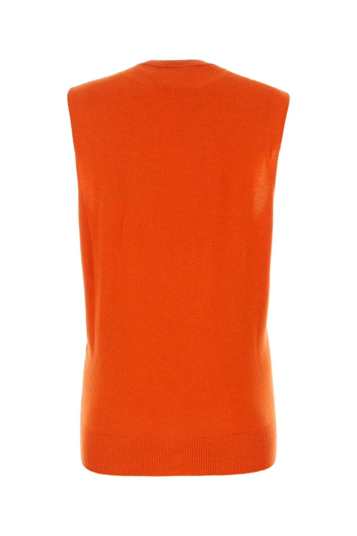 Jil Sander Orange Cashmere Vest