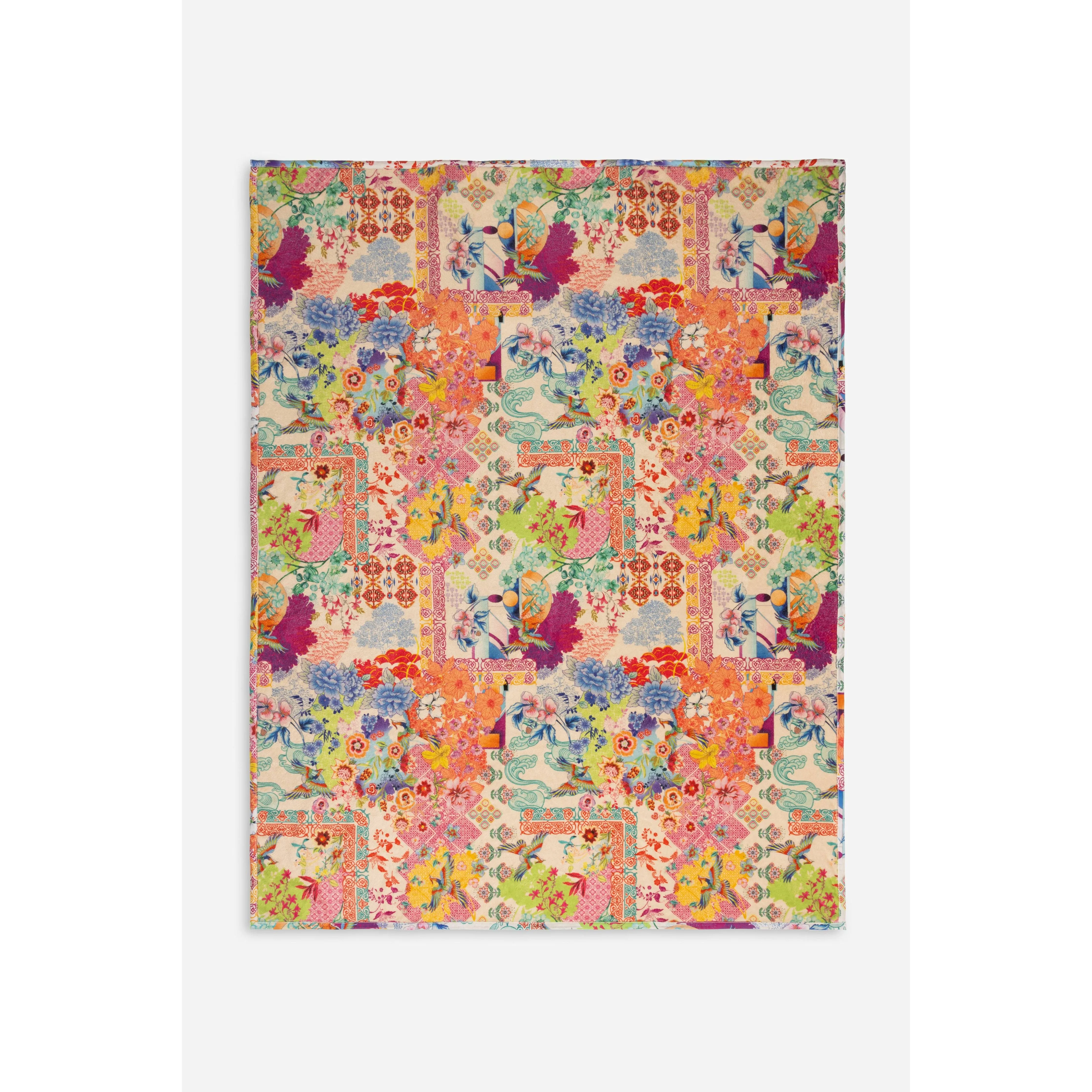   Johnny Was Paon Travel Blanket in Paon Print   