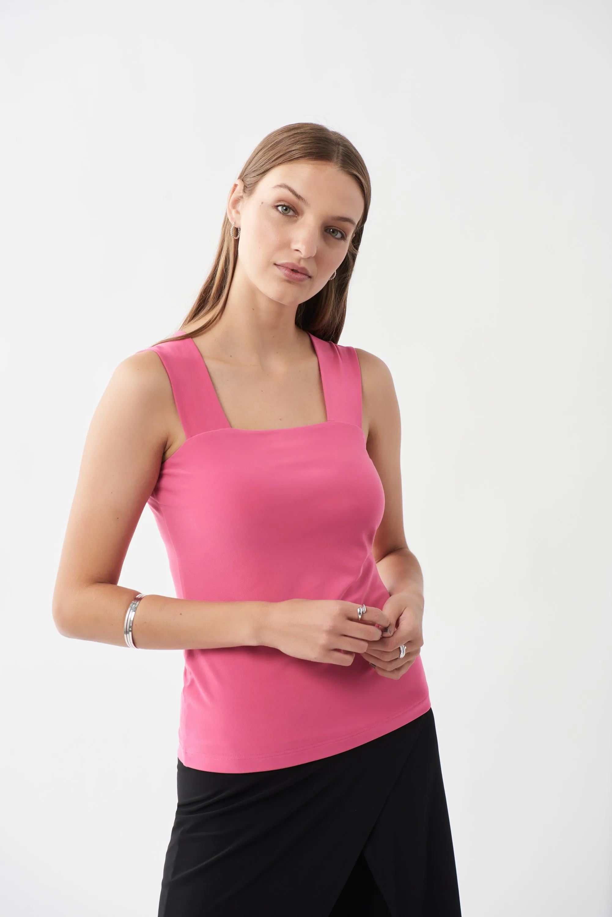 Joseph Ribkoff Sleeveless Square Front Top