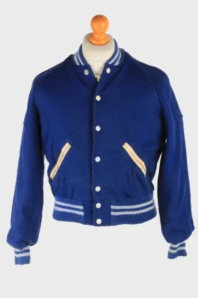 Junior Varsity Baseball Jacket USA College Vintage Size 18 Blue C2977 - Pepper Tree London