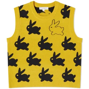 JW Anderson Bunny Jacquard Tank TopYellow & Black