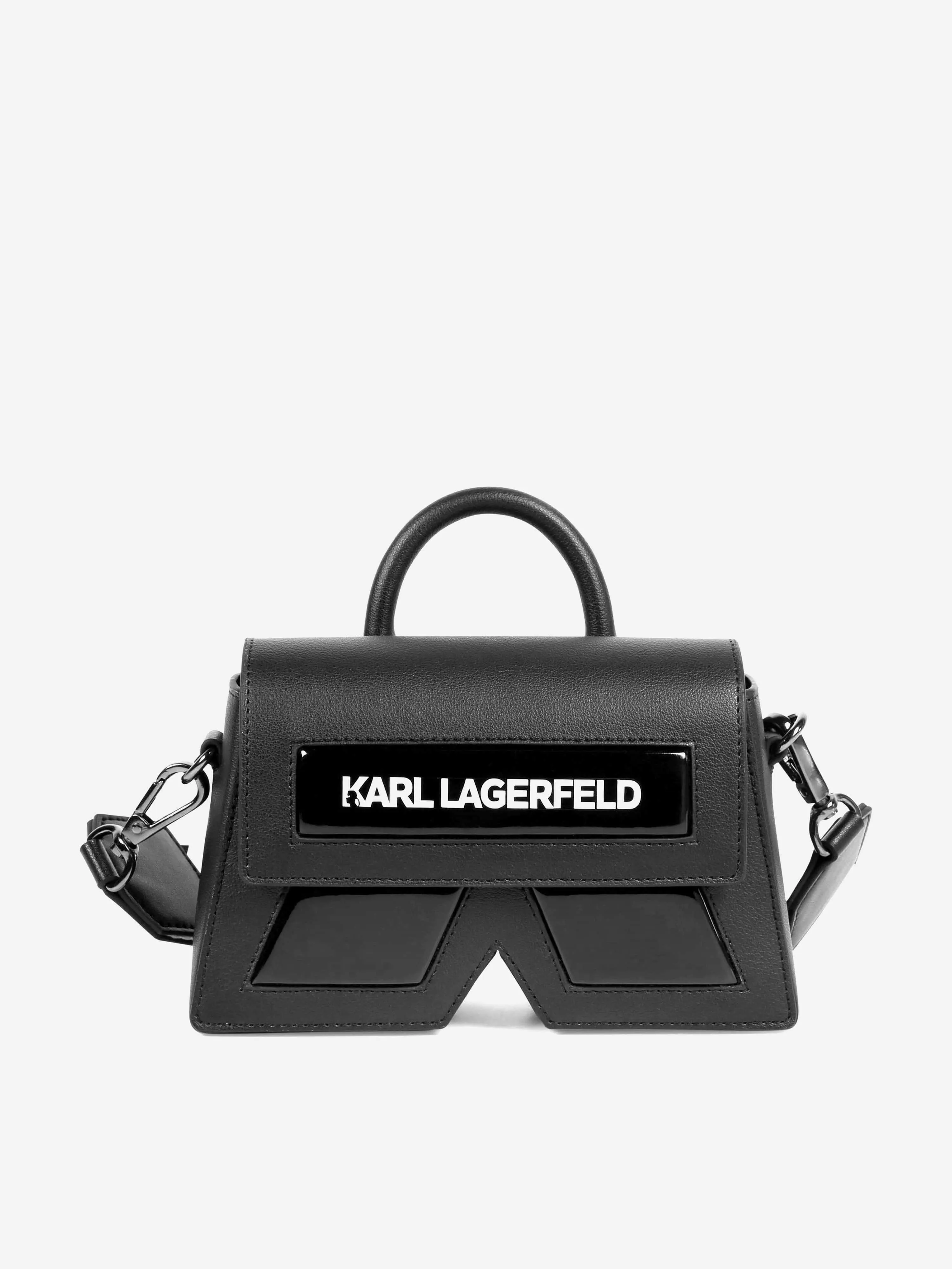 Karl Lagerfeld Girls Ikon K Crossbody Bag in Black (18.5cm)