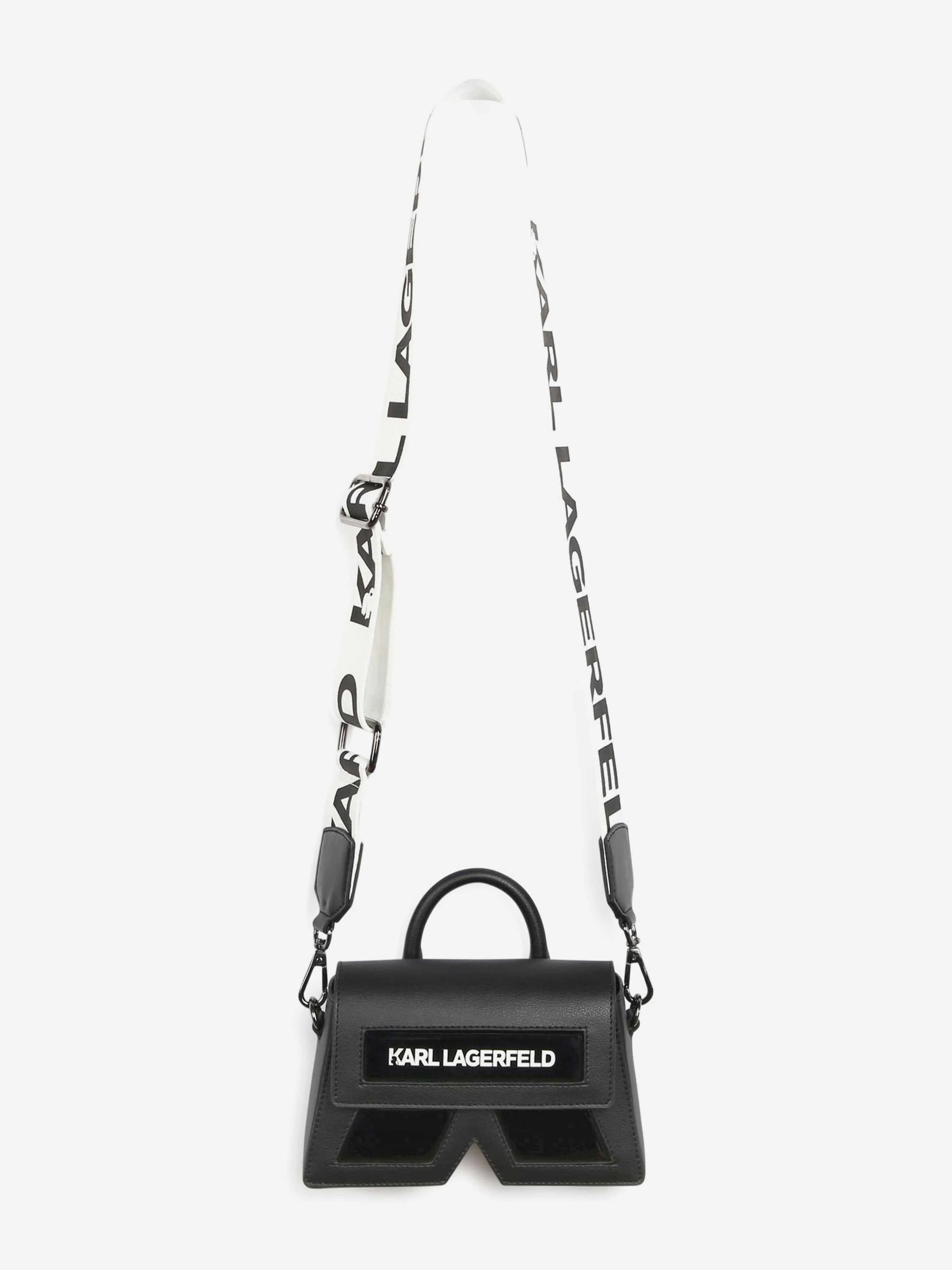 Karl Lagerfeld Girls Ikon K Crossbody Bag in Black (18.5cm)