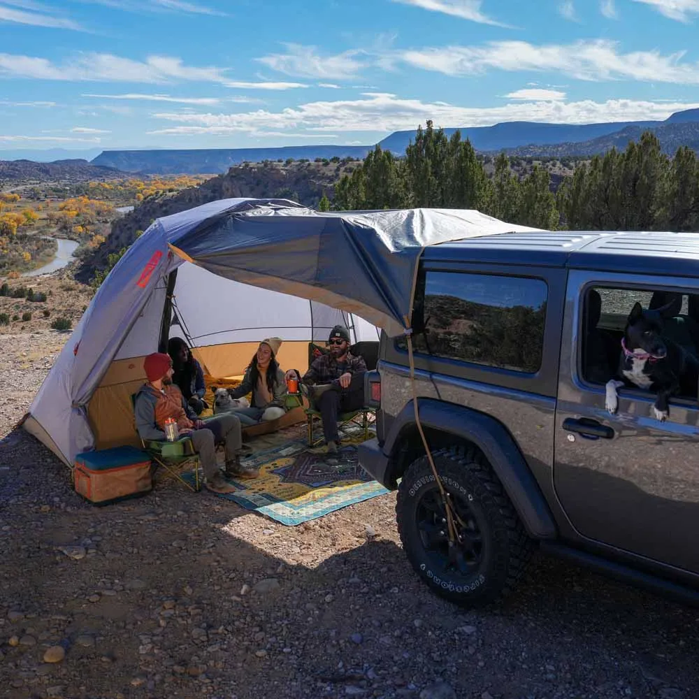 Kelty Caboose 4 Person Tailgate Tent - Smoke/Beluga/Dull Gold