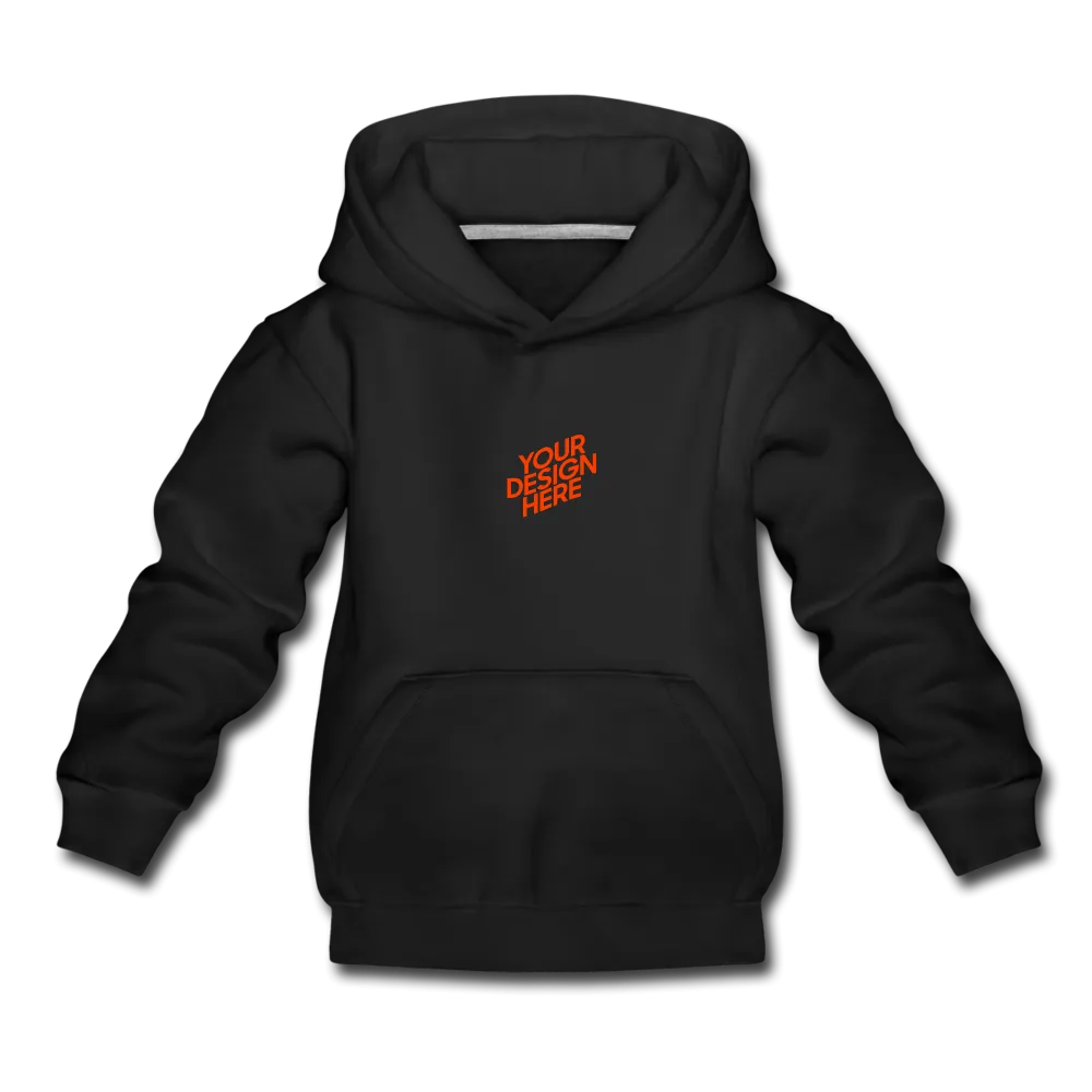 Kinder Premium Hoodie Kapuzenpullover selbst gestalten und bedrucken