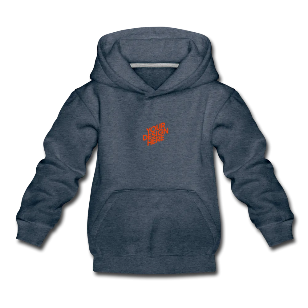 Kinder Premium Hoodie Kapuzenpullover selbst gestalten und bedrucken