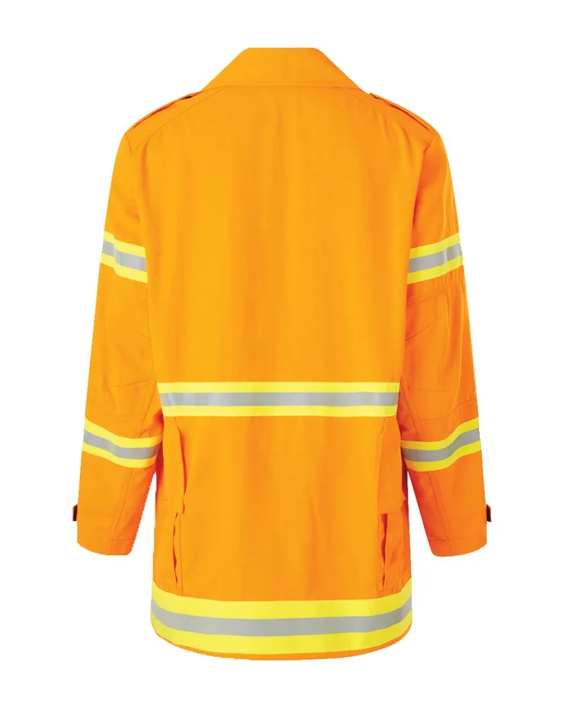 King Gee KingGee K85000 -Wildlands Fire Fighting Jacket PPE2 with Reflective Tape - Unisex - Gold - XS