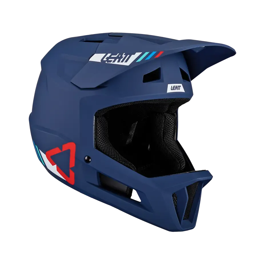 Leatt MTB Gravity 1.0 Full Face Helmet - Blue - 2024