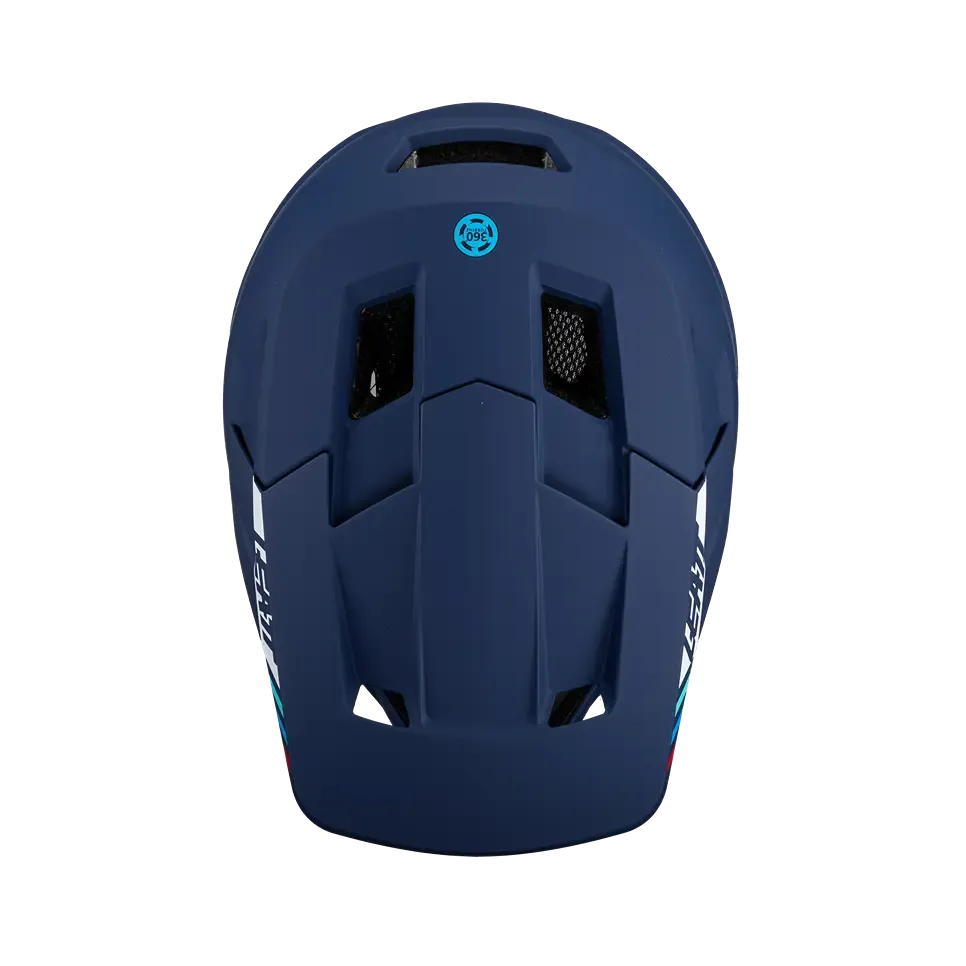 Leatt MTB Gravity 1.0 Full Face Helmet - Blue - 2024