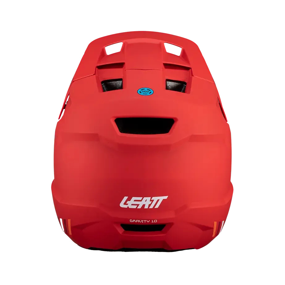 Leatt MTB Gravity 1.0 Full Face Helmet - Red - 2024