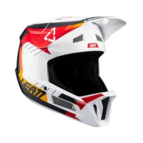 Leatt MTB Gravity 2.0 Full Face Helmet - White-Red - 2024