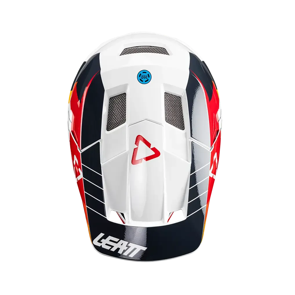 Leatt MTB Gravity 2.0 Full Face Helmet - White-Red - 2024