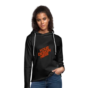 Leichtes Sweatshirt Hoodie Kapuzenpullover Damen/Frauen selbst gestalten und bedrucken