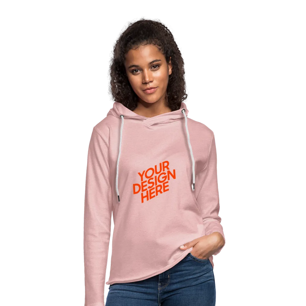 Leichtes Sweatshirt Hoodie Kapuzenpullover Damen/Frauen selbst gestalten und bedrucken