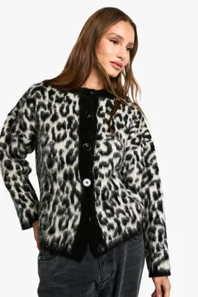 Leopard Print Cardigan