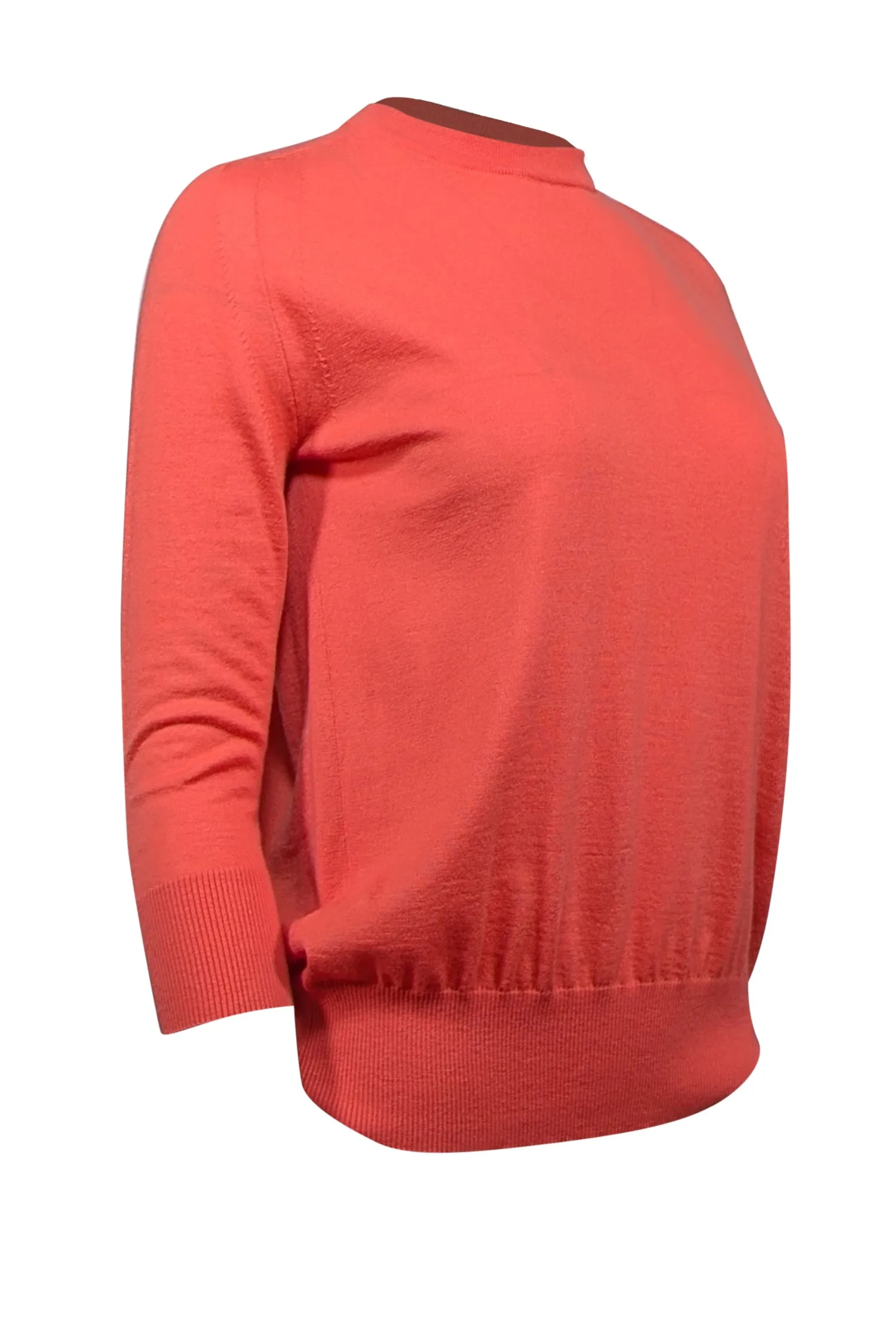 Loro Piana - Orange Coral Cashmere Sweater Sz 6