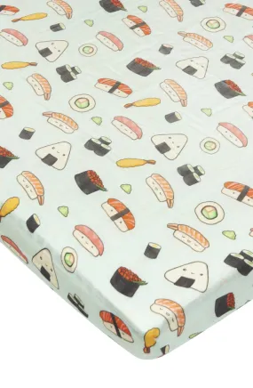 Loulou Lollipop Sushi Fitted Crib Sheet