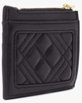 Love Moschino Black Diamond Quilt Card Holder