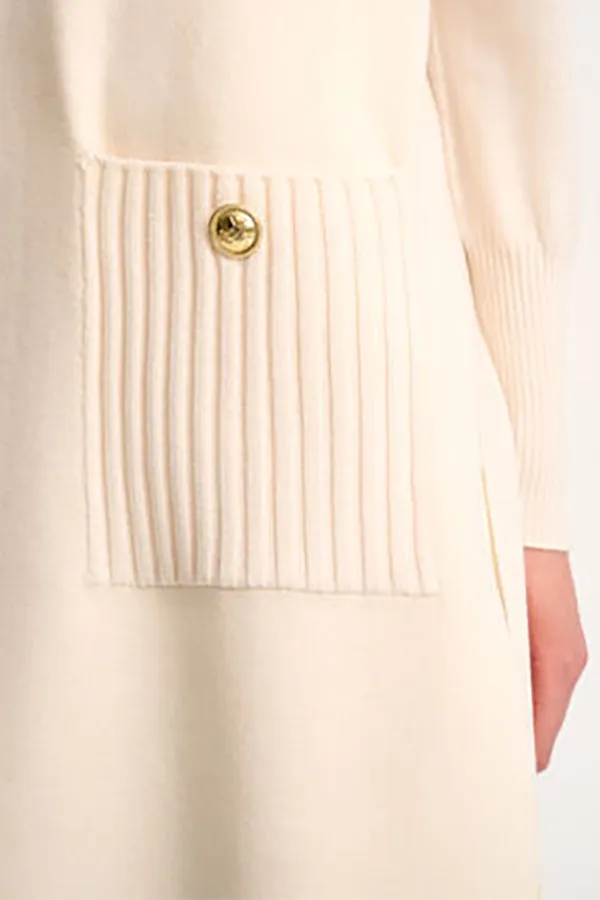 Luisa Spagnoli MENNA WHITE KNIT VEST