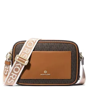 Maeve Large Logo and Faux Leather Crossbody Bag