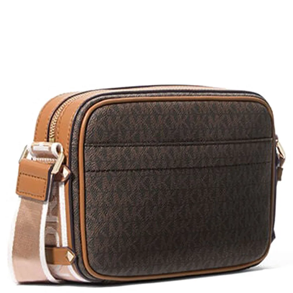 Maeve Large Logo and Faux Leather Crossbody Bag