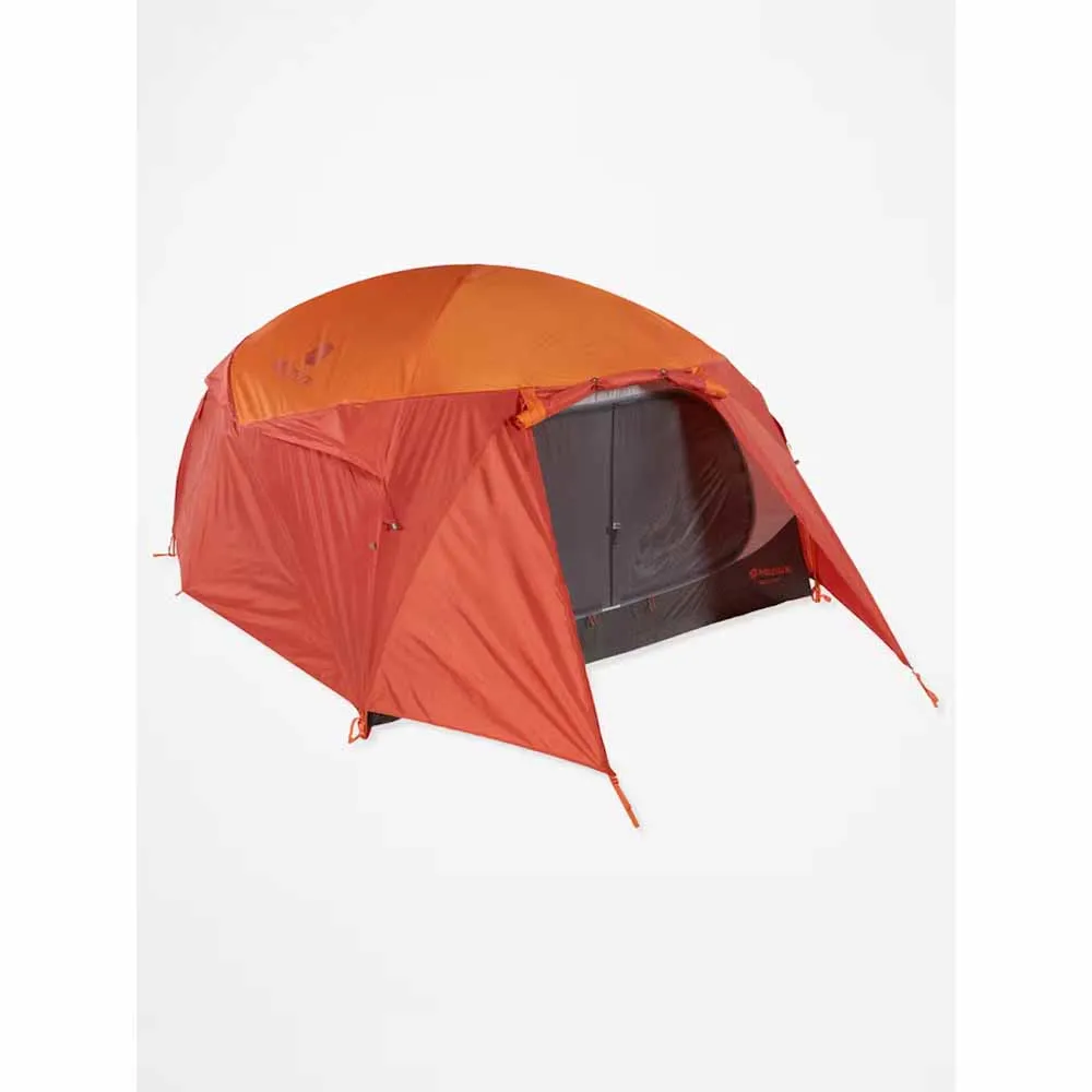 Marmot Halo 4-Person Tent - Tangelo/Rusted Orange