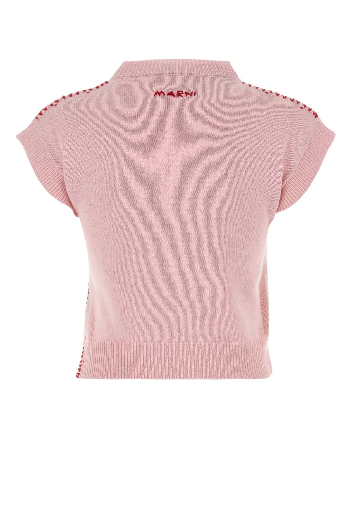 Marni Pink Wool Blend Vest