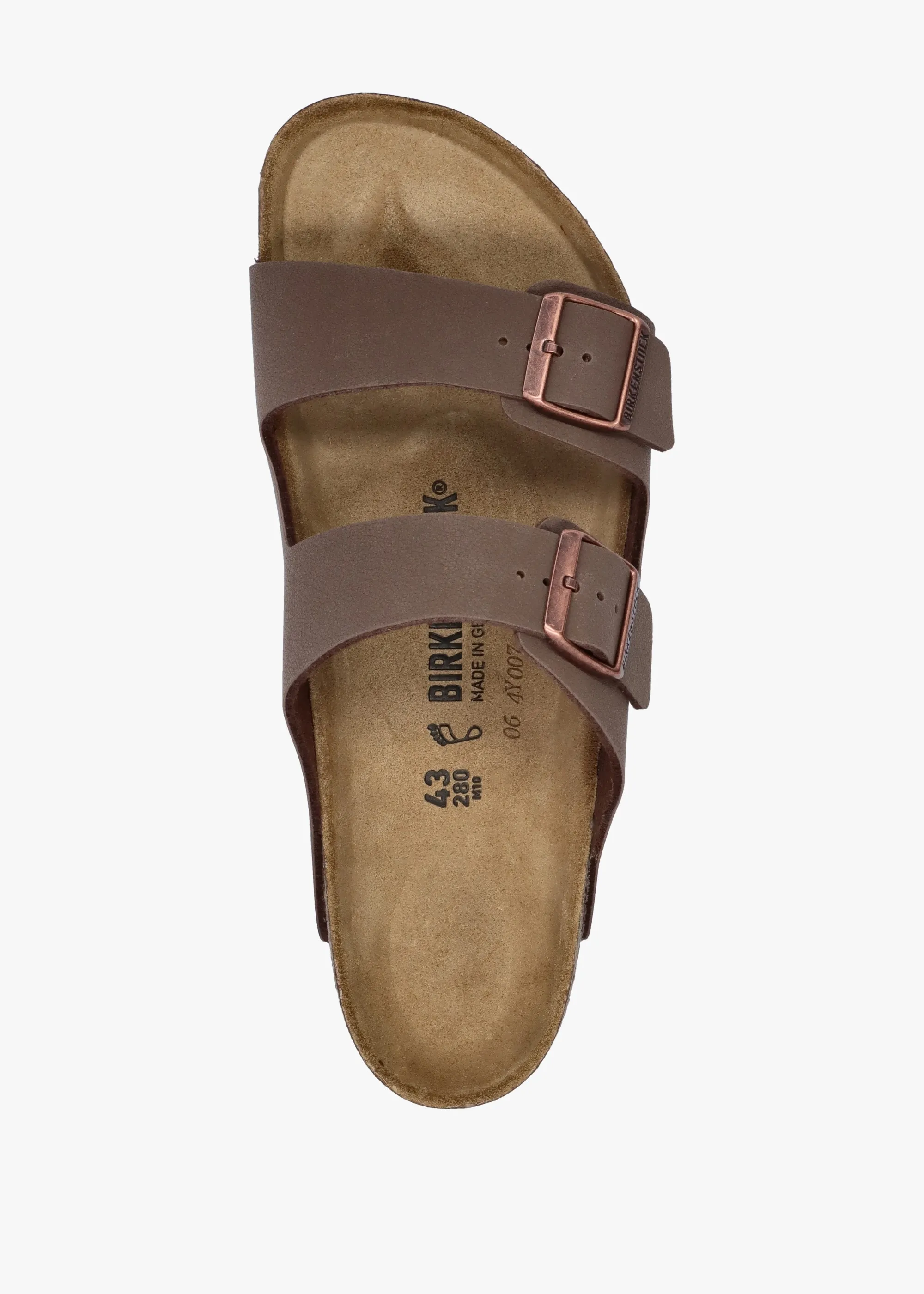 Men's Arizona Birko-Flor Mocca Two Bar Mules