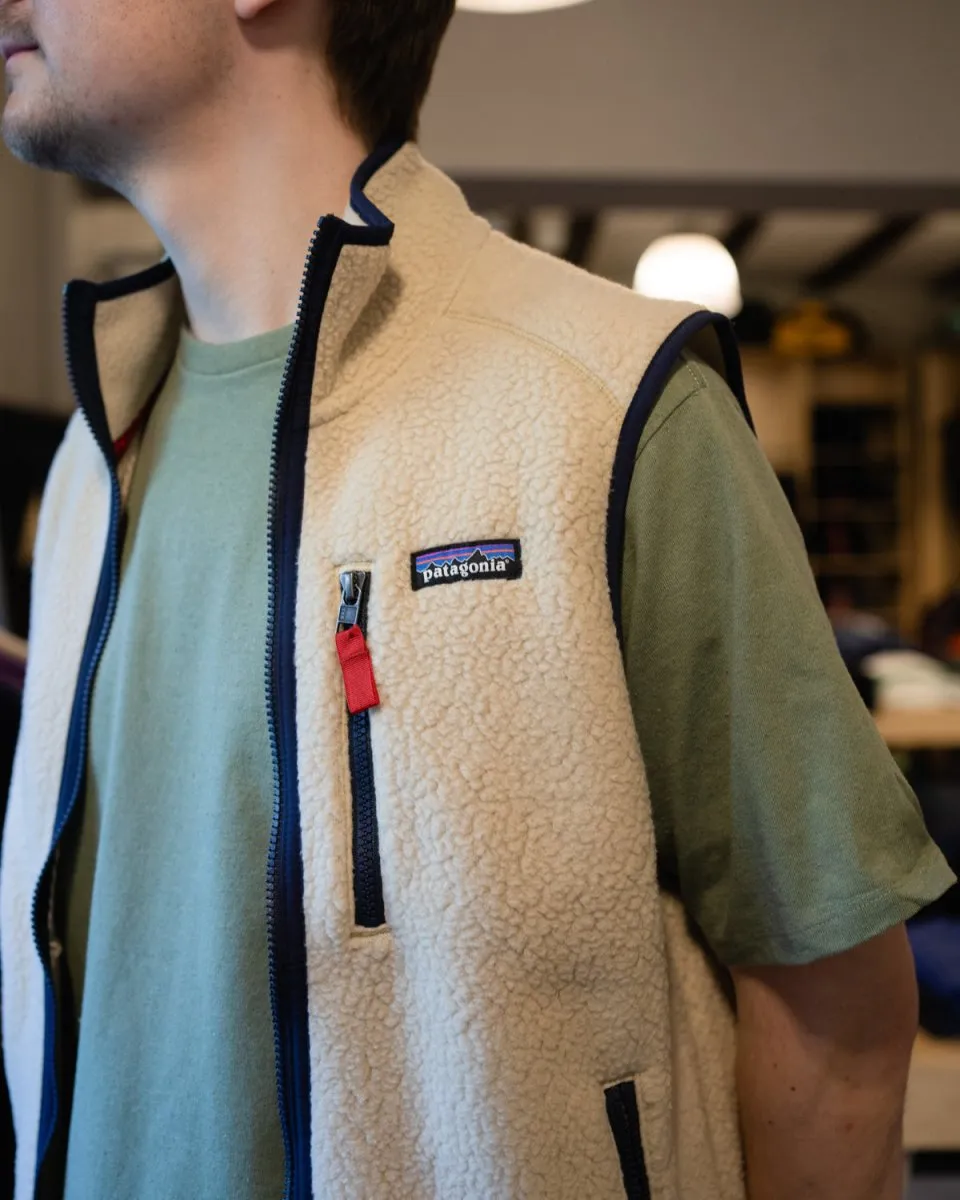 M's Retro Pile Vest - Khaki