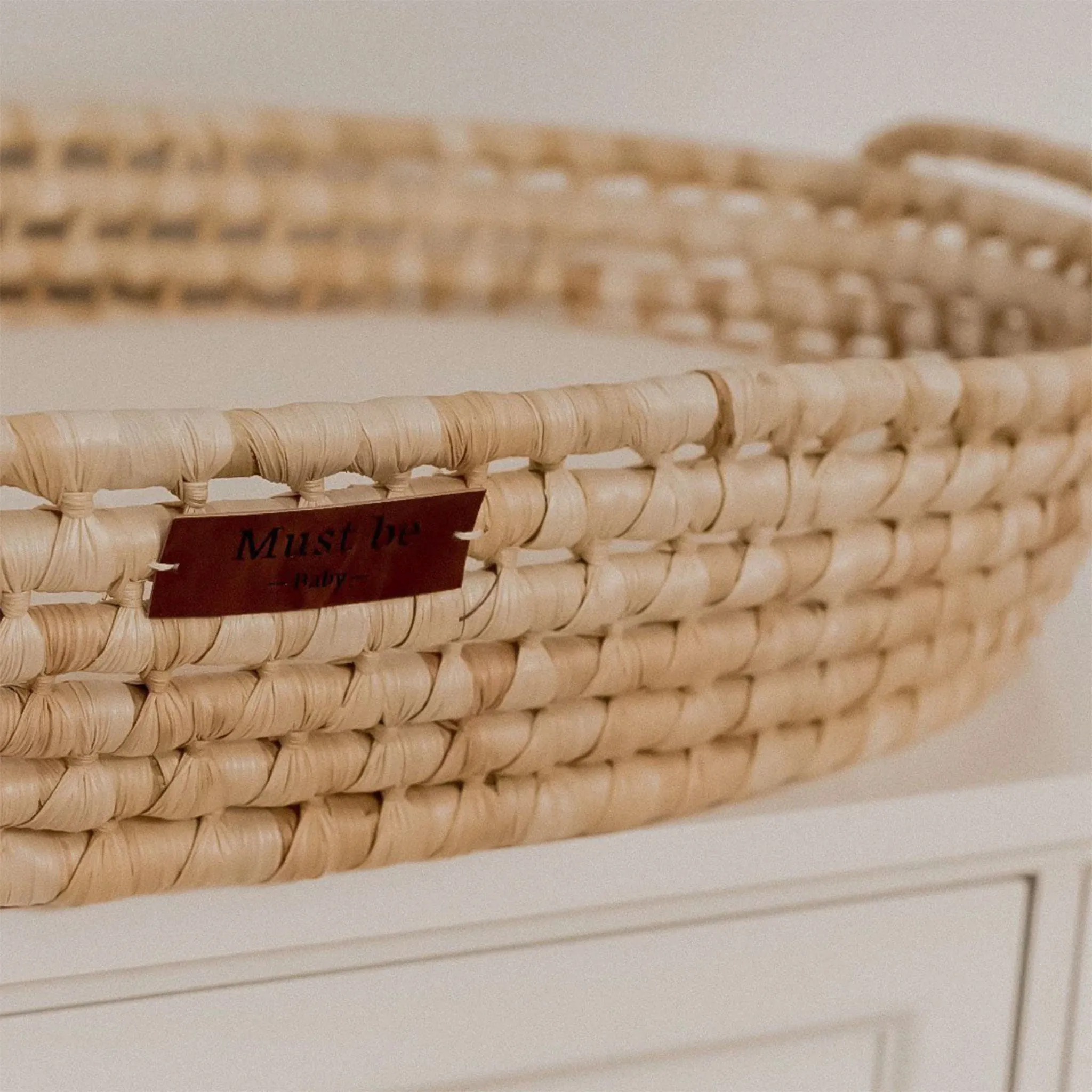 Must Be Baby Changing Rattan Basket with Mattress  - Clement