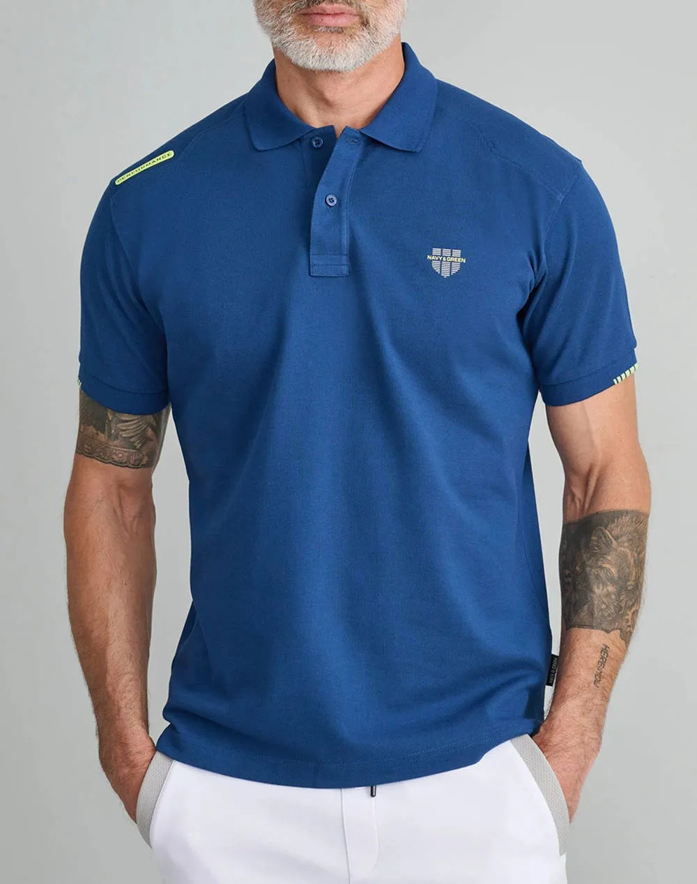 NAVY&GREEN POLO SHIRT