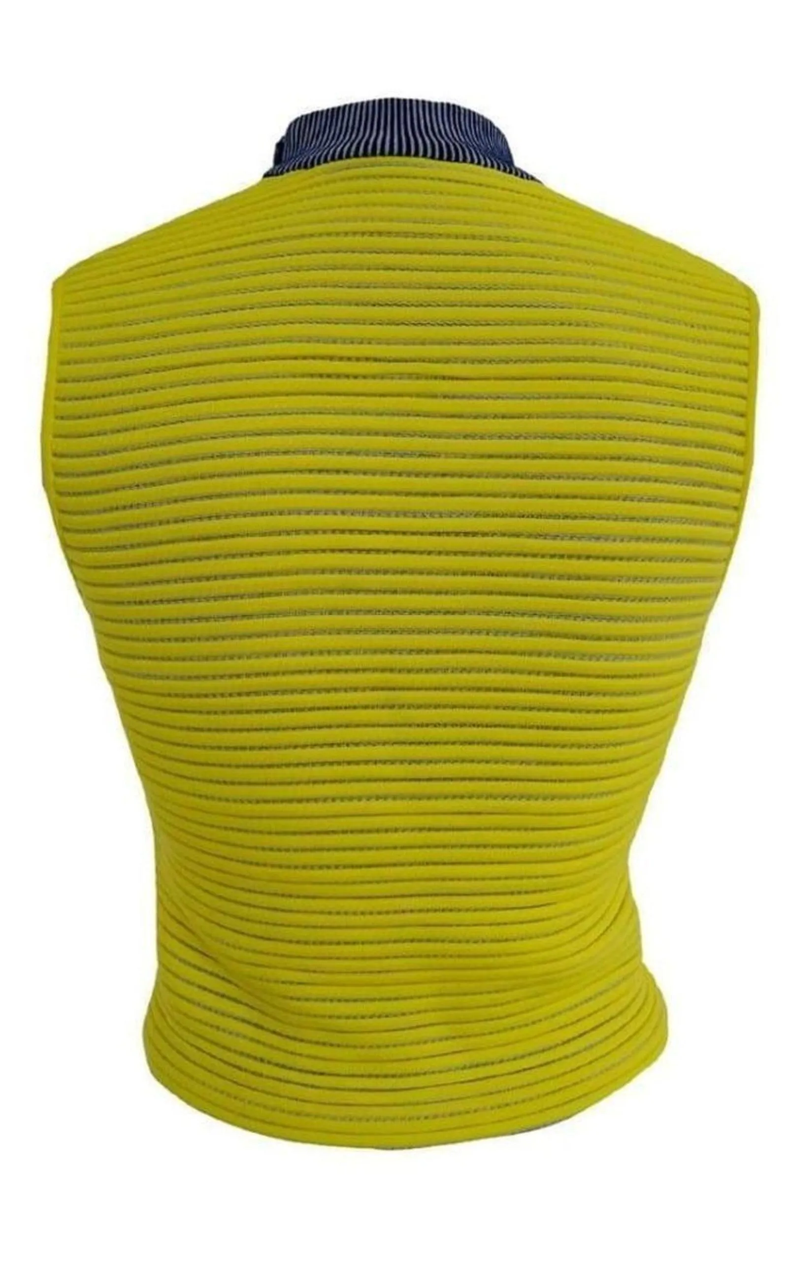 Neon-Yellow Cycling Sleeveless Top