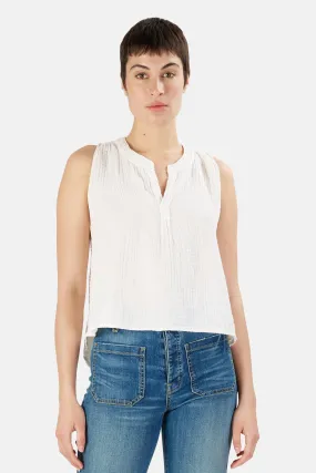 Nepore Sleeveless Top Soft White