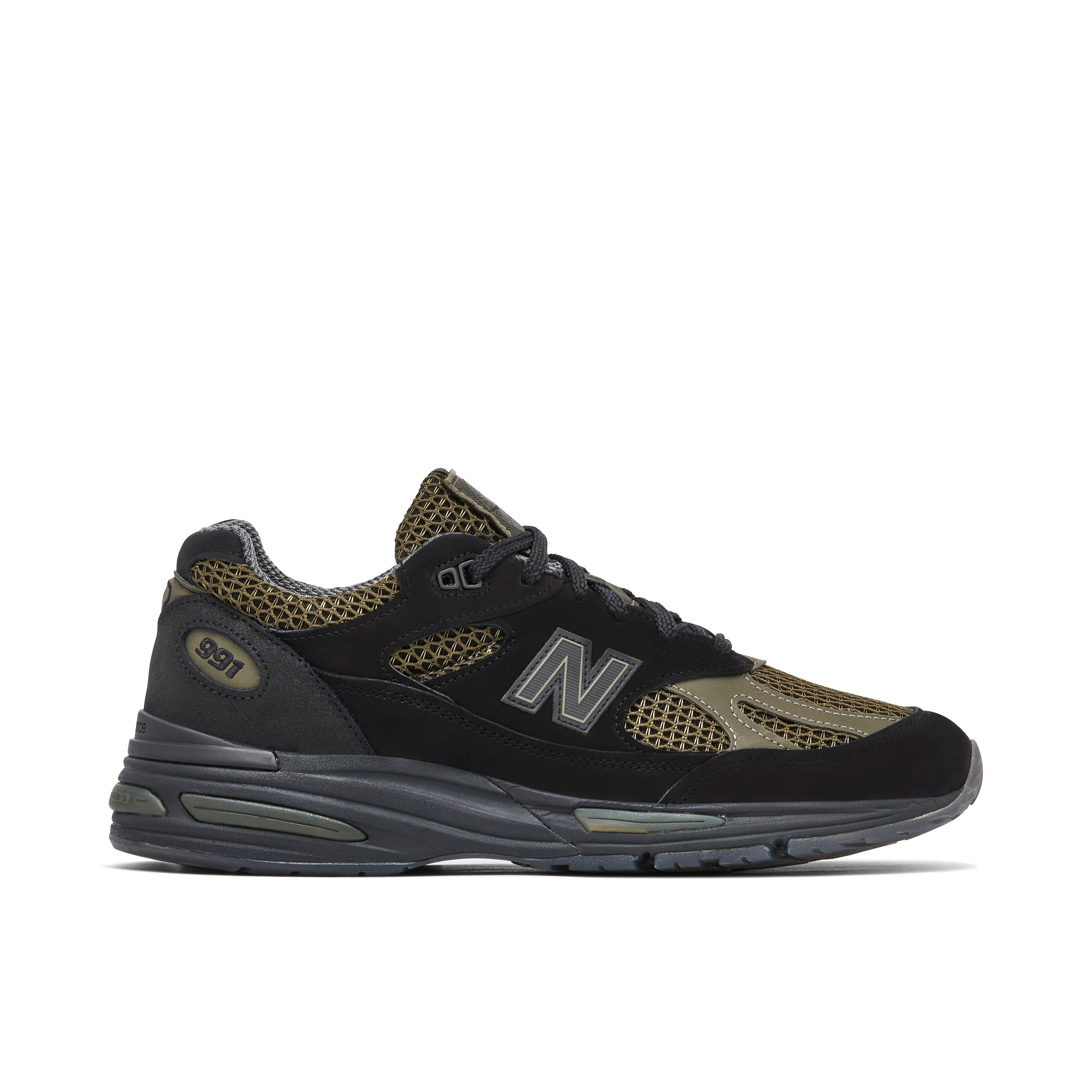 New Balance 991V2 x Stone Island Black Olive | U991SD2 | Laced