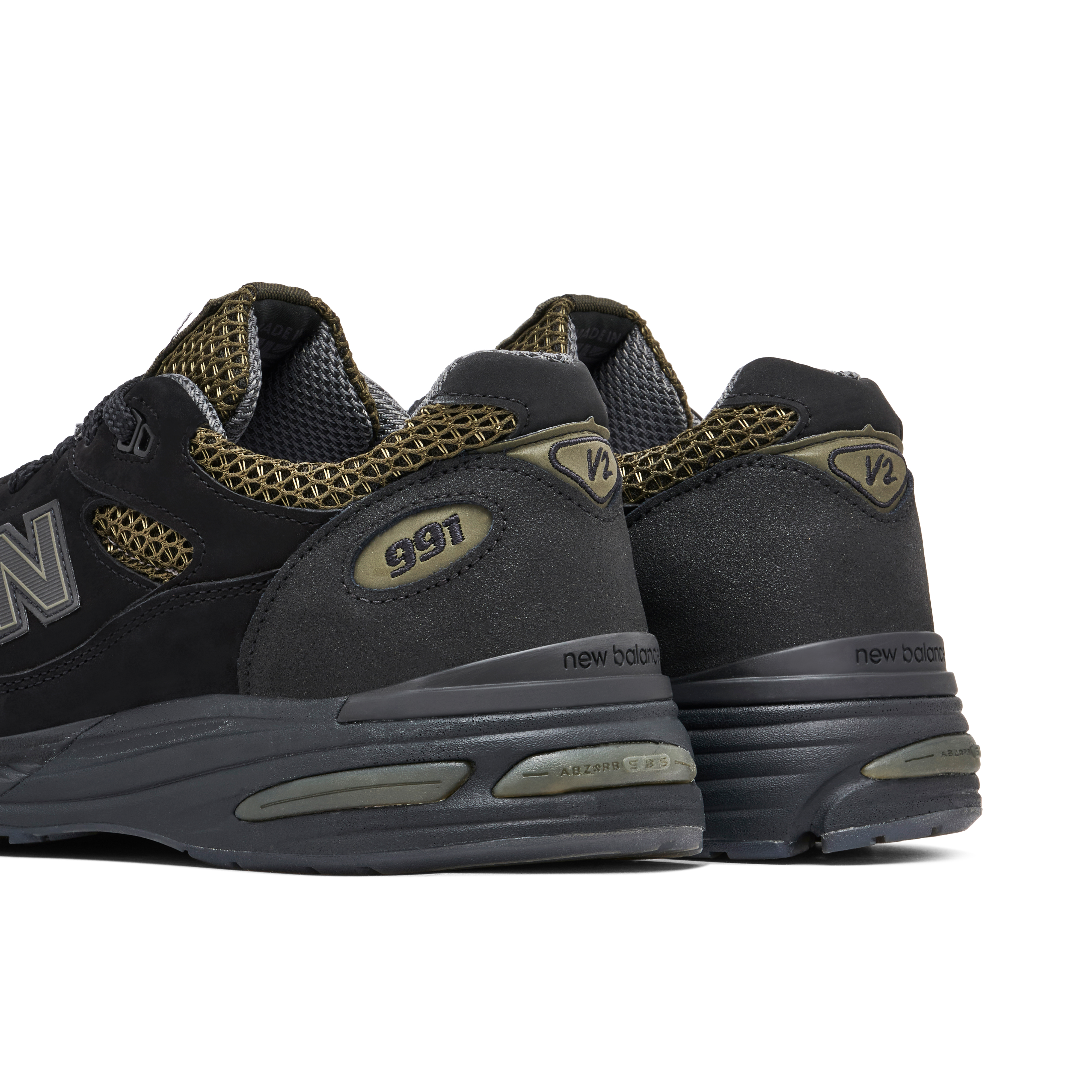 New Balance 991V2 x Stone Island Black Olive | U991SD2 | Laced