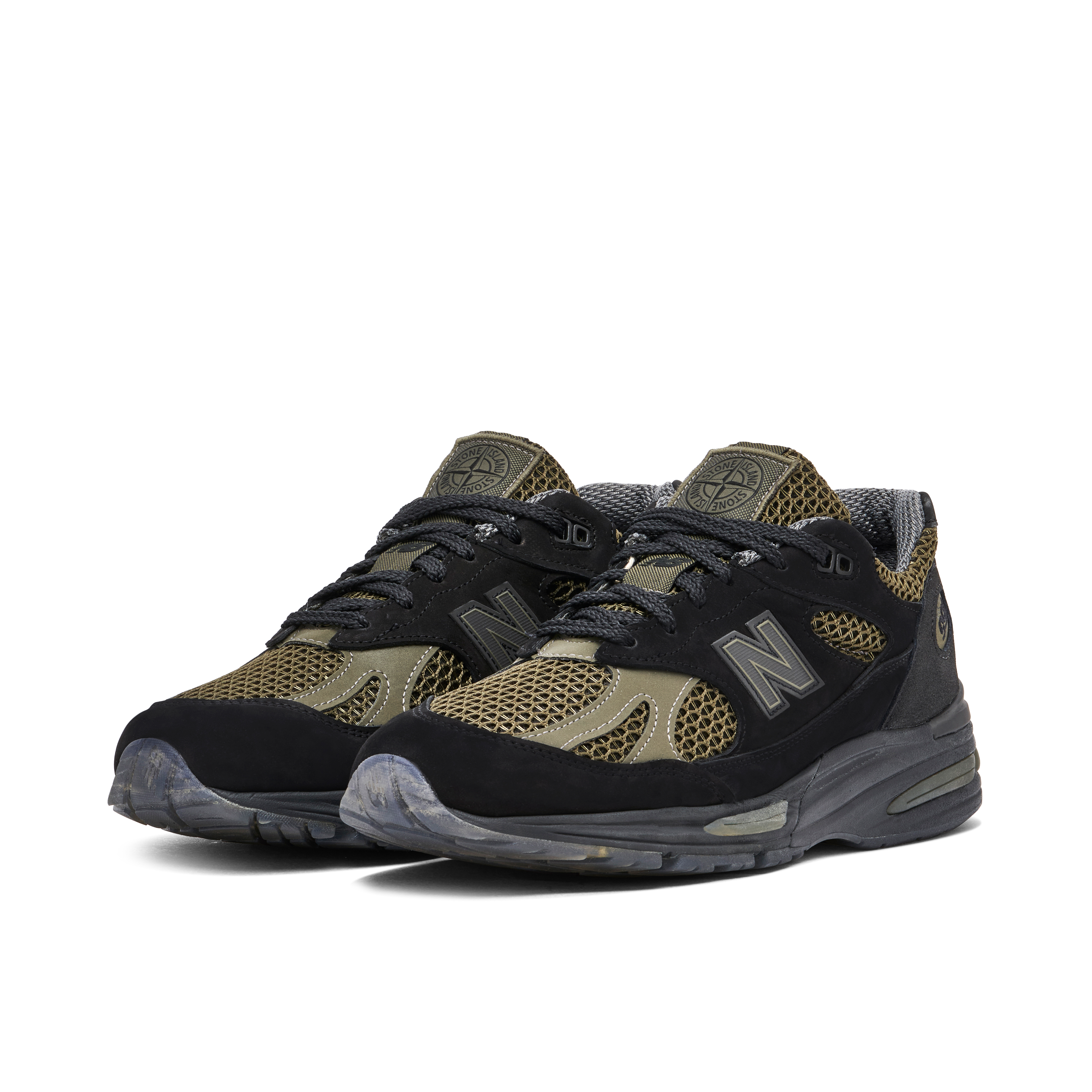 New Balance 991V2 x Stone Island Black Olive | U991SD2 | Laced