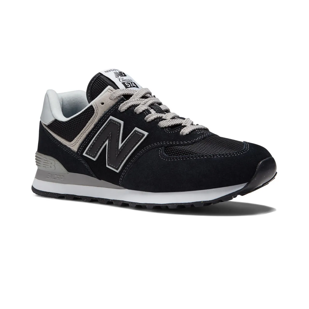 New Balance Men's 574 Core - Black with White