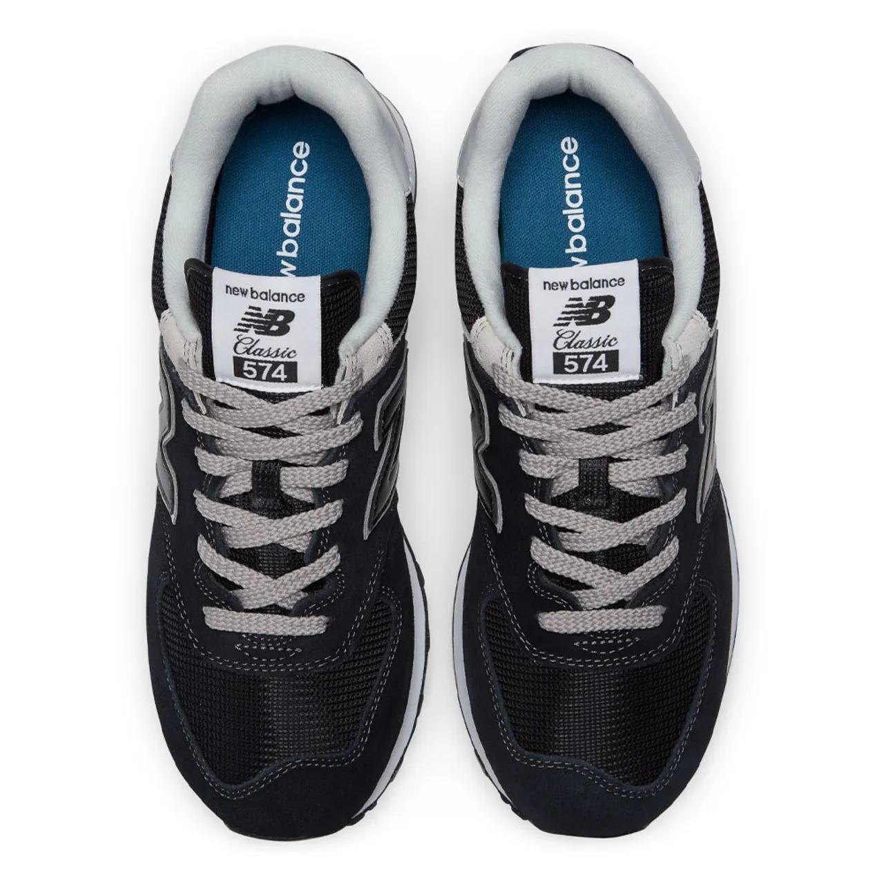 New Balance Men's 574 Core - Black with White