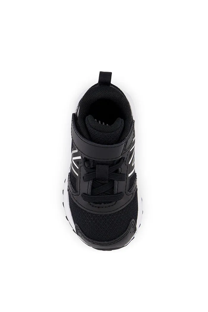 New Balance Toddler Fresh Foam 650 Bungee Lace with Top Strap in Black