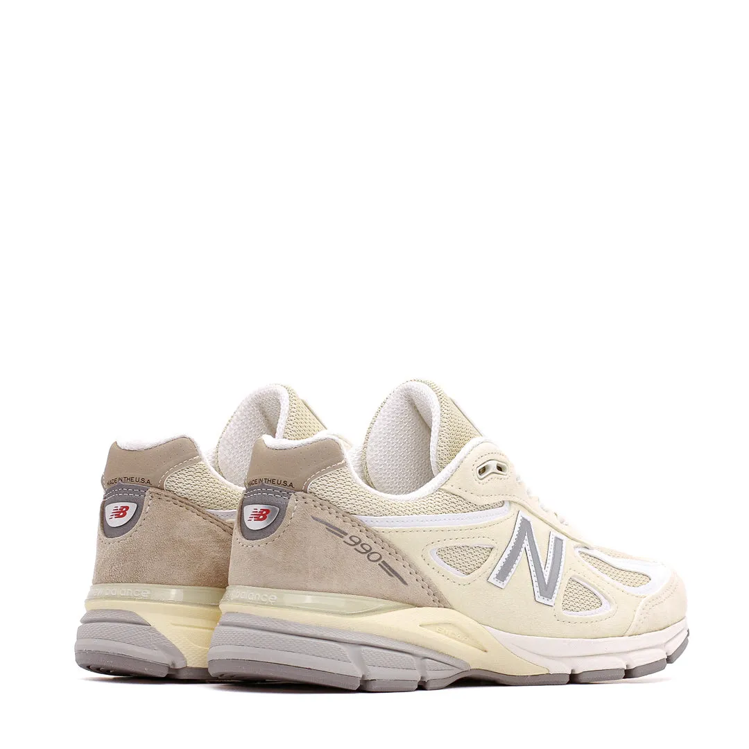 New Balance Unisex 990v4 Limestone Made In USA U990TE4