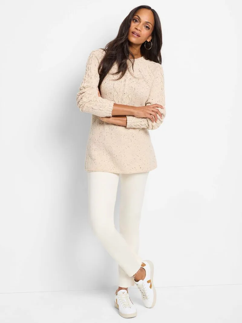 NIC+ZOE F241142 Femme Cable Sweater