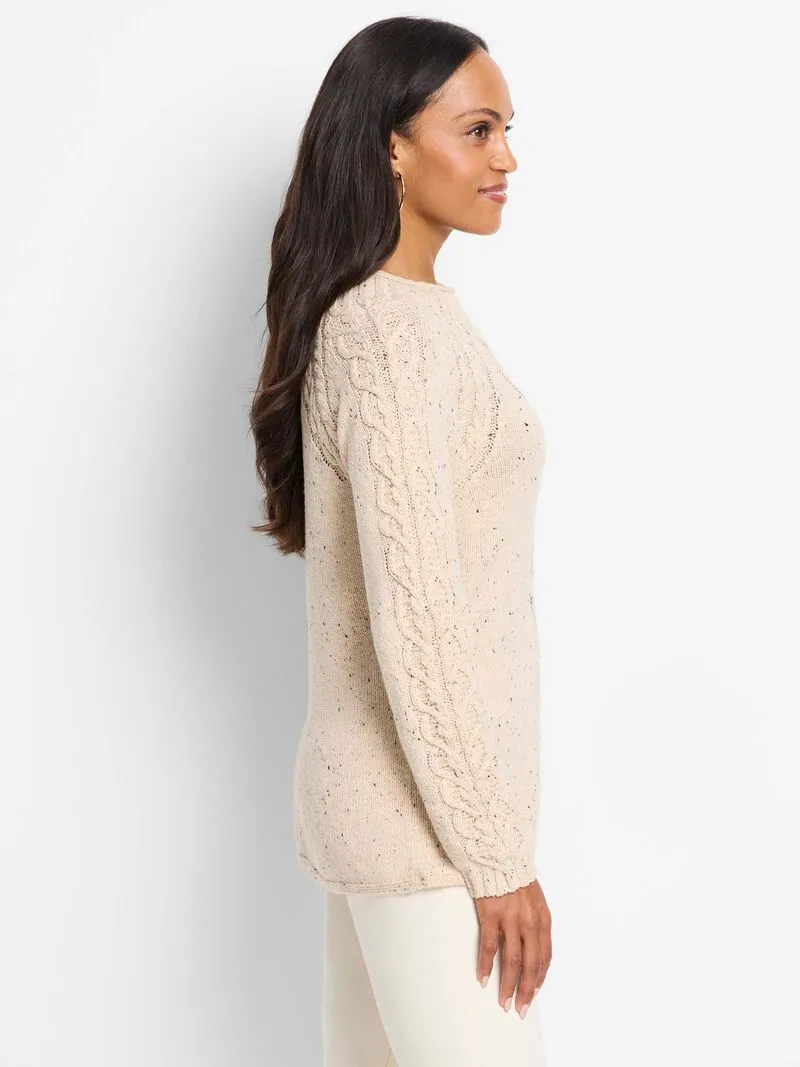 NIC+ZOE F241142 Femme Cable Sweater