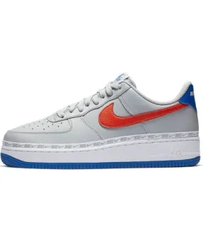 Nike Air Force 1 Low 'Overbranding Grey Blue Red'