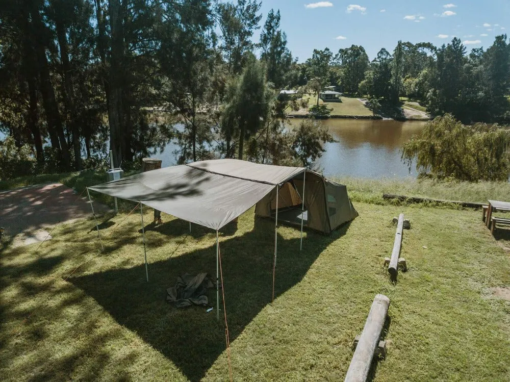 Oztent SV5 Max Tent with a Zip in Tarp Extension