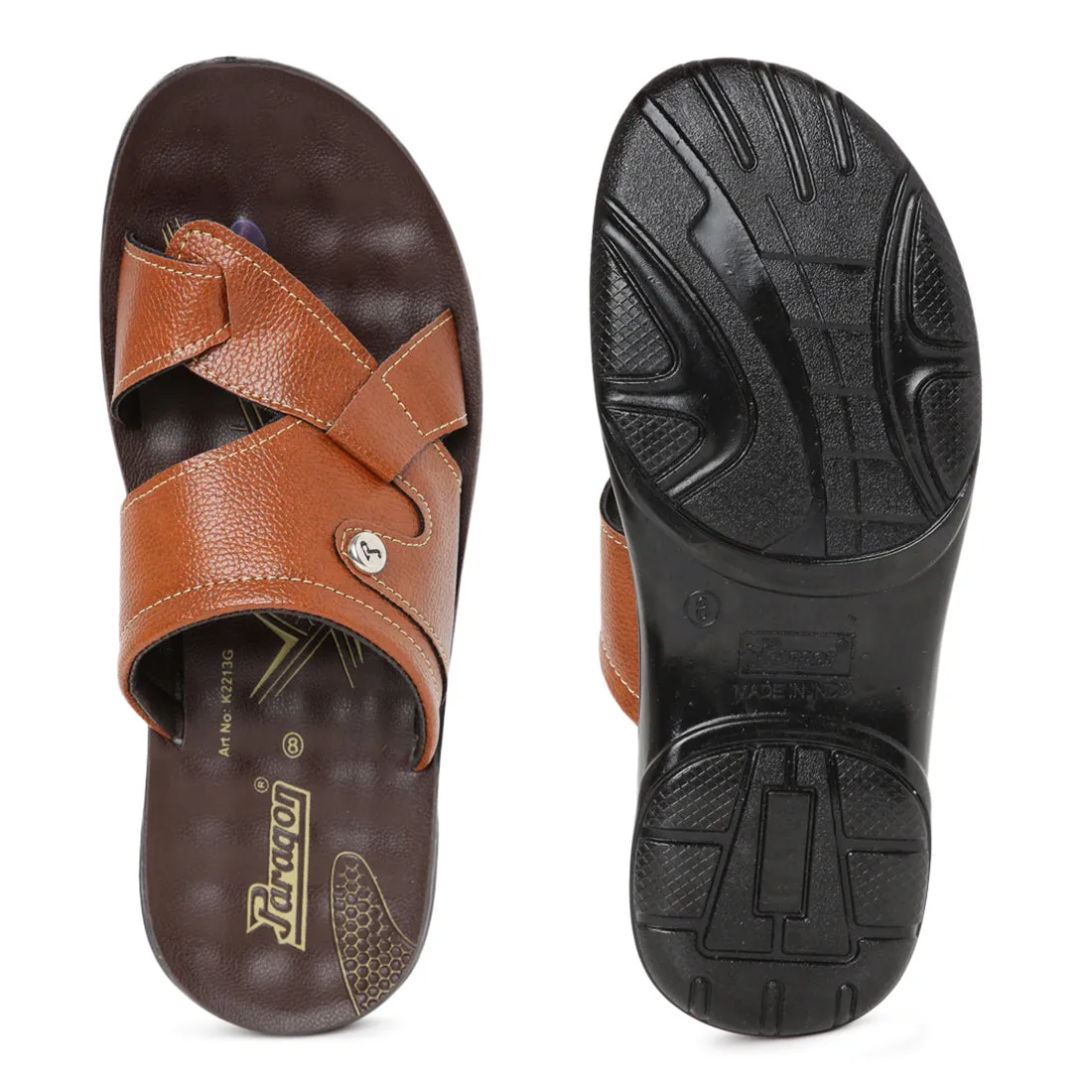 Paragon  PUK2213G Men Stylish Sandals | Comfortable Sandals for Daily Outdoor Use | Casual Formal Sandals with Cushioned Soles